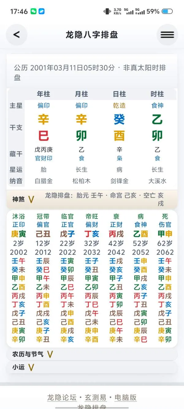 分析一下此命格局