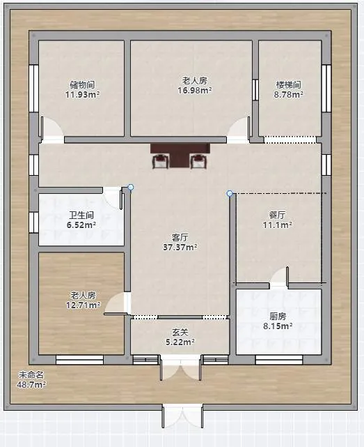 大神们帮我看看这个户型行不行