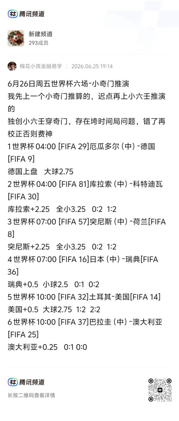 世界杯小六壬与小奇门同步预测